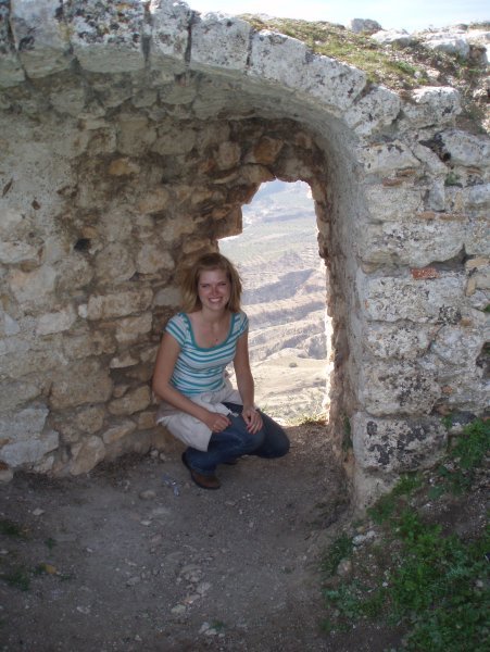 On the way up the Acrocorinth