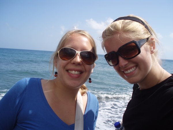 Ingrid and me at the beach