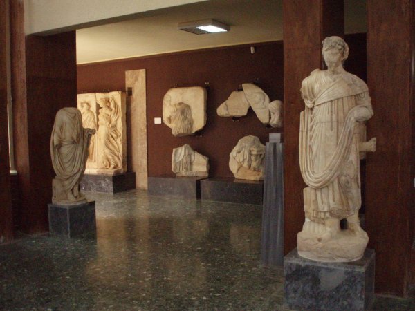 Museum with lots of sculptures