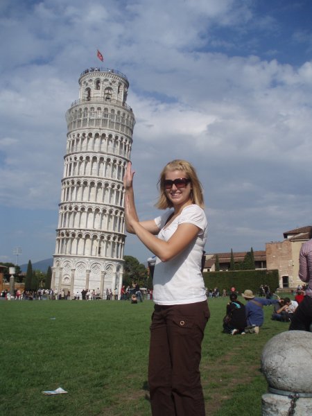 Me with the leaning tower