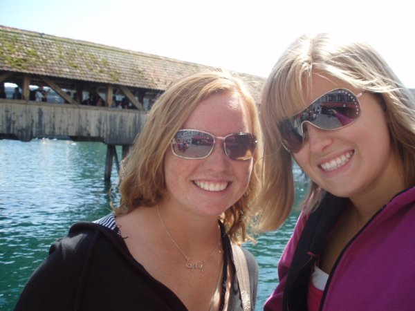 Emily and me at the William Tell bridge in Lucern
