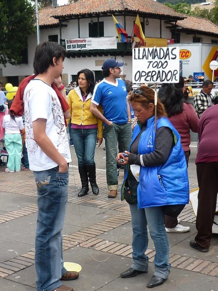 40 Hiring a mobile phone in Bogota