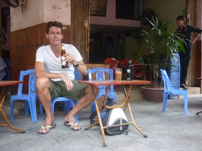 VIETNAM: Hanoi - typical cafe with tiny chairs