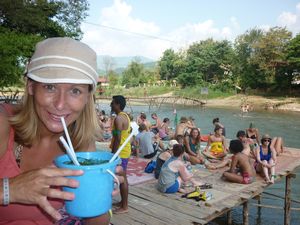 LAOS: Vang Vieng - well if I have to. 