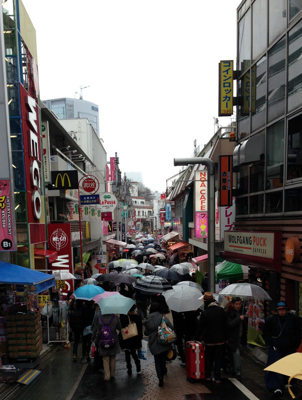 Harajuku in the rain