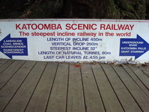 Scenic Railway sign