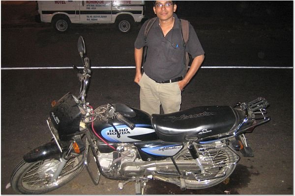 Vivek and his bike