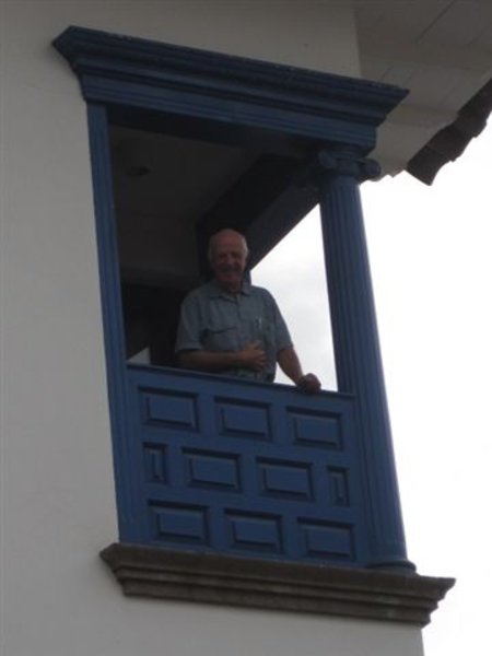 My master on his balcony