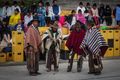 Cowboys at a Quechua wedding celebrations in Quilotoa