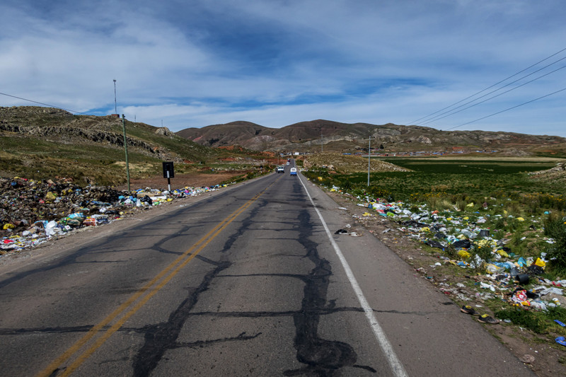 A typical roadside in Peru
