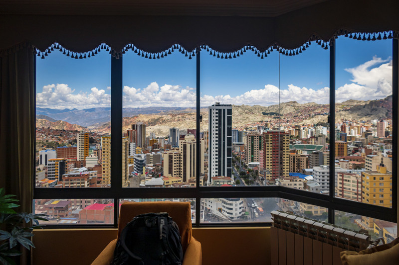 View from our flat in La Paz