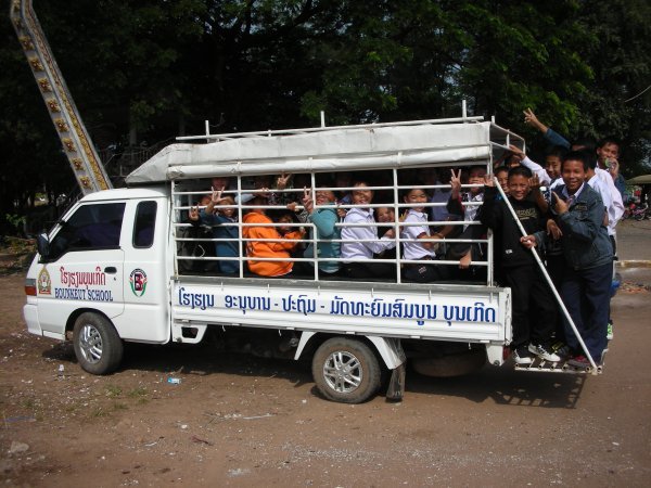 School bus, Lao style