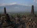 Morning mist over Borobudur