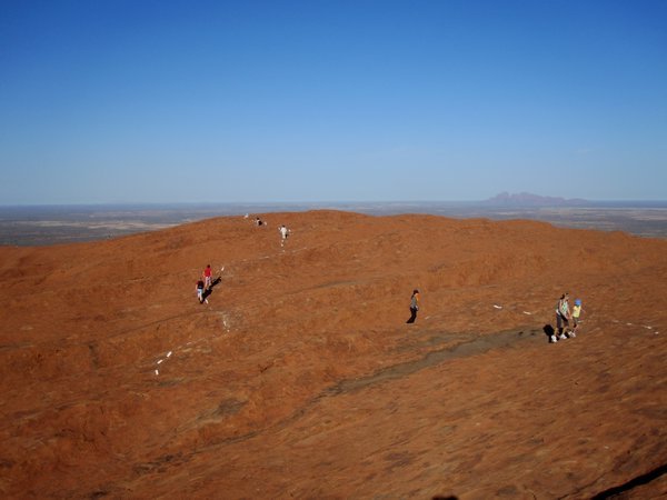 On top of Ayers Rock