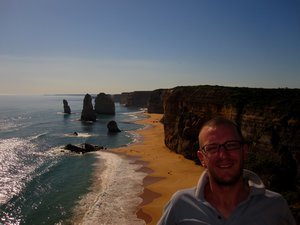 The spectacular Twelve Apostles along the Great Ocean Road