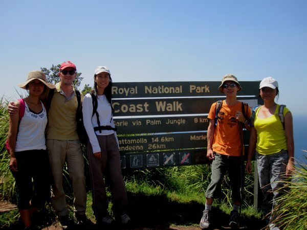 Hiking in the beautiful Royal National Park  (with Momoko, Miranda, Henry and Carmen)