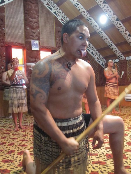 Scary Maori warrior