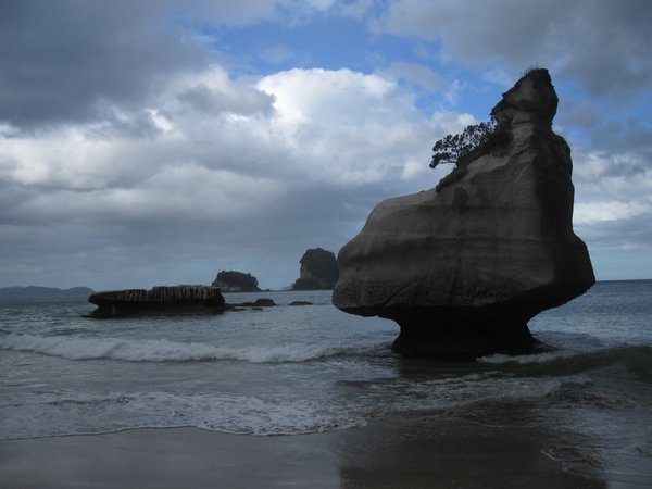 Rock formation at Cathedral Cove