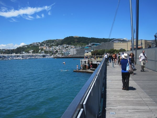 Wellington waterfront near Civic Square