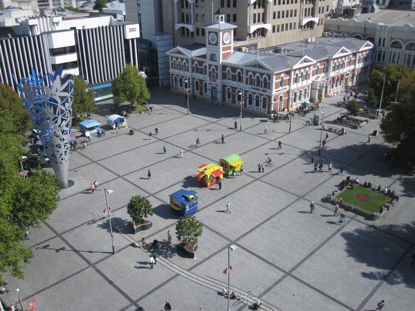 Christchurch from the cathedral tower