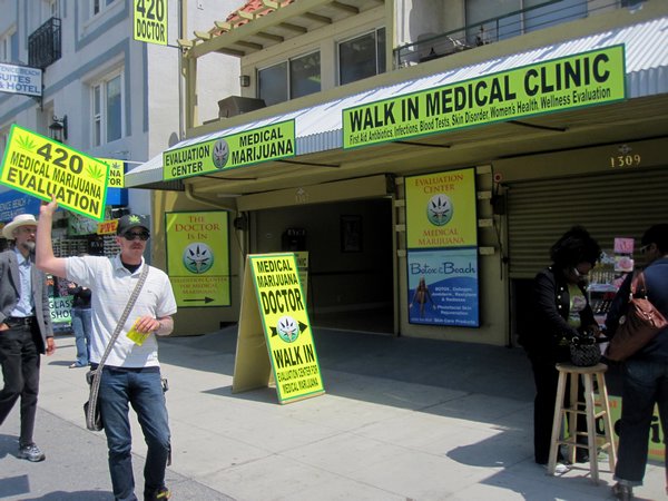 'Medicinal' Marijuana for sale on Venice Beach