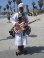 Trying his luck on Venice Beach