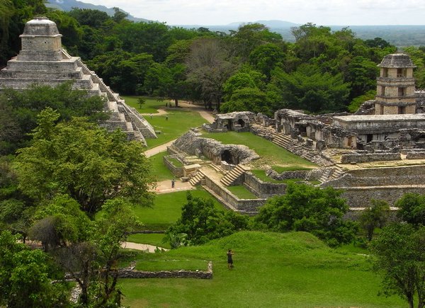 Temple of the Inscriptions and Palace in Palenque