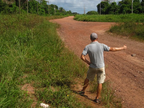 Hitch-hiking requires a lot of patience on Belize's back roads