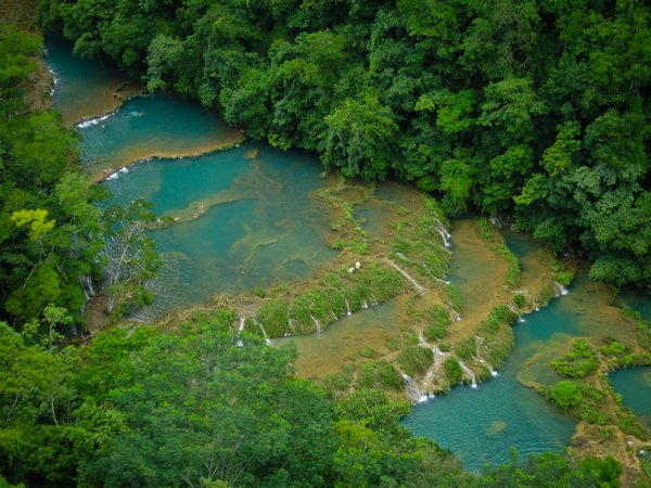 Semuc Champey from above