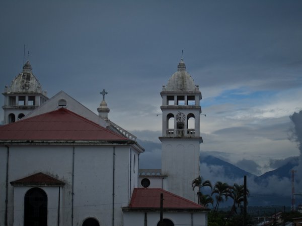 Church at dawn in Juayua