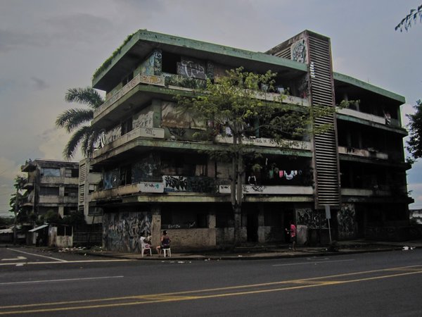 Derelict housing complex in Managua