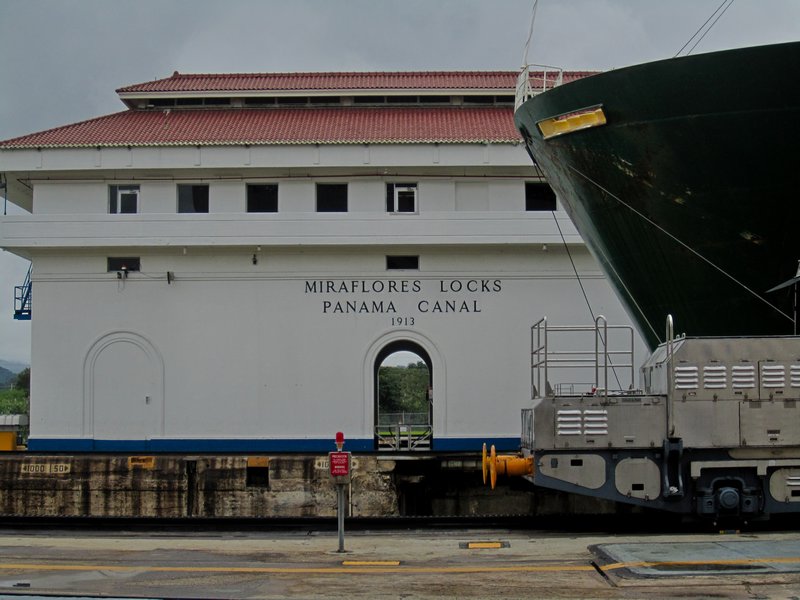 Miraflores Locks along the Panama Canal