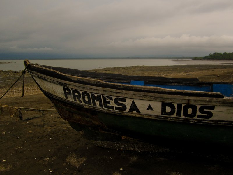 The 'Promesa a Dios' boat  in Punta Alegre
