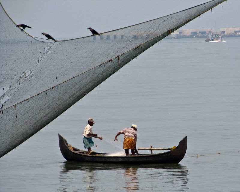 Local fishermen in Kochin
