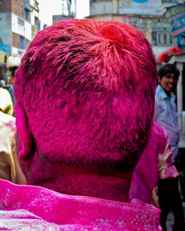 How pink can a head be