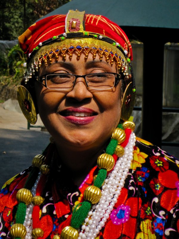 Woman in traditional Gorkha dress