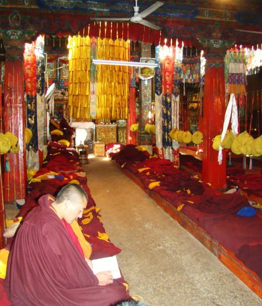 Monk in monastery Lhasa