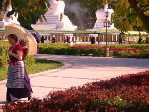Potala Palace park & stupas