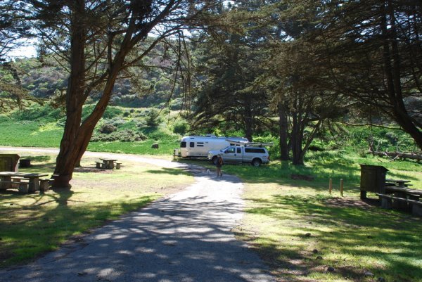Camp Site at Sunset State Beach