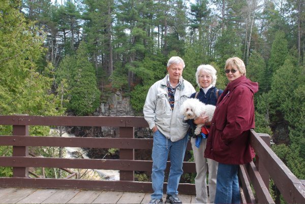 Jim, Lynn, and Carmen at Manitou Falls
