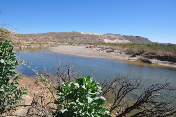 View of Rio Grande from campground