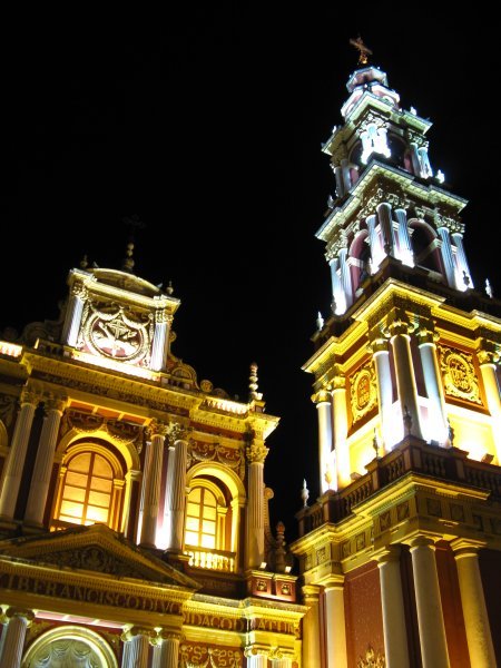 Cathedral in Salta at night...