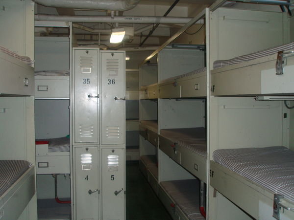 Bunks on the USS Midway