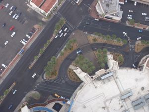 Looking down from Stratosphere