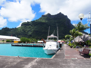 The harbour in Vaitape
