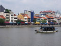 The Singapore river and Boat Quay