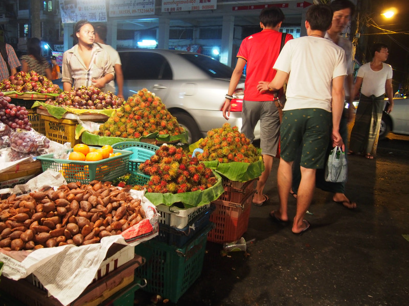 Yangon night market