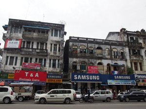 Your average Yangon street