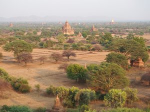 Here I am, stuck in Bagan with a view