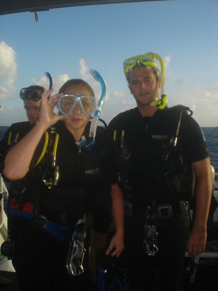 just after our first solo dive